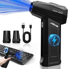 Electric Air Duster - 130,000 RPM, Brushless Motor, 3-Gear Adjustable - for Keyb