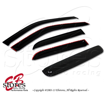 Vent Shade Outside Mount 2.0mm Window Visor Sunroof 5pcs Mercury Mariner 05-12