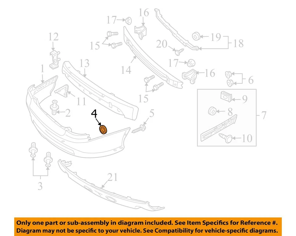 SE ADAPTA A PONTIAC GTO BOLT RR BPR FASCIA SI BRAC 2004-2006 92052399 - NUEVO OEM Foto 2 de 3