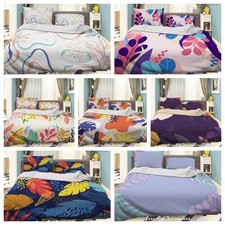3D Abstract Leaves Colorful Quilt Cover Duvet Cover Comforter set