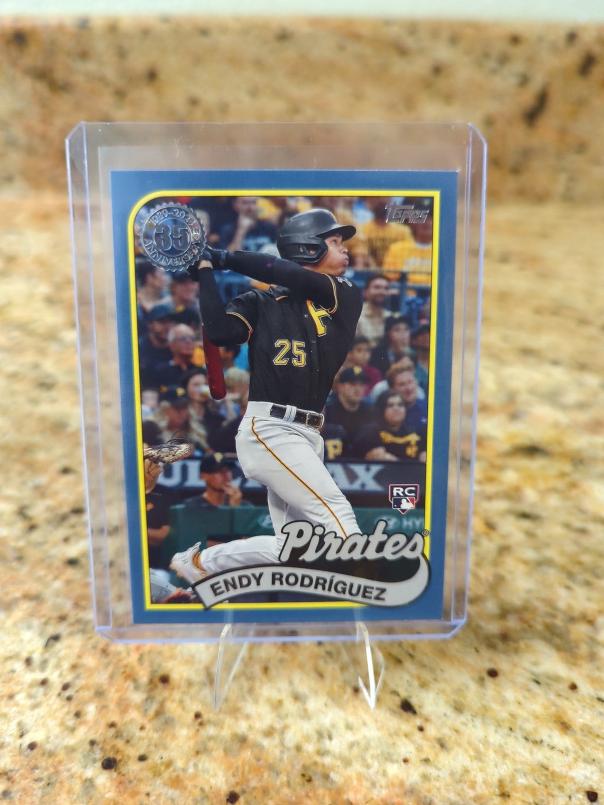 2024 Topps Series 1 ENDY RODRIGUEZ 1989 35th Blue Parallel RC #89B-79 Pirates