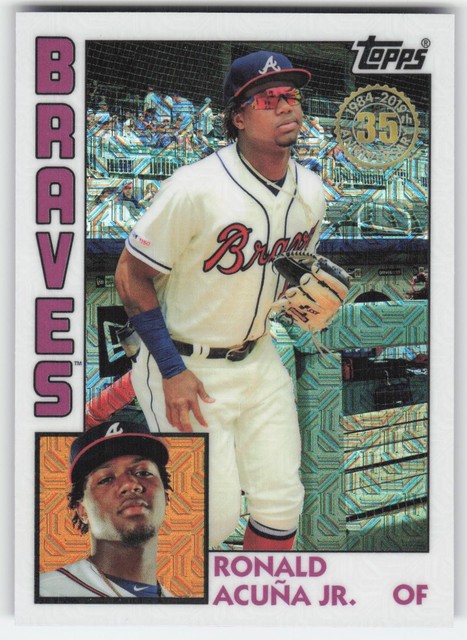 2019 Topps Update #T84U-6 Ronald Acuña Jr. 1984 Chrome Silver Pack