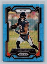 2023 Panini Prizm Equanimeous St. Brown Blue Wave #/199 #53