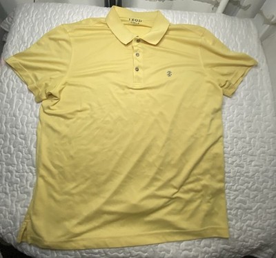 IZOD Golf Yellow Men's XL Short Sleeve Collared Polo Shirt