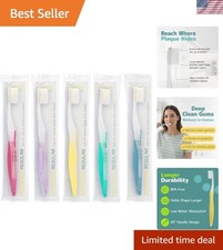 Travel-Friendly Extra Soft Toothbrush Set Designed for Sensitive Teeth, 5 Pack