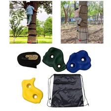 3 prese per arrampicata su albero per bambini con 1 dispositivo di