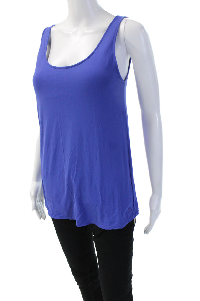 Lilly Pulitzer Womens Basic Solid Blue Sleeveless… - image 2