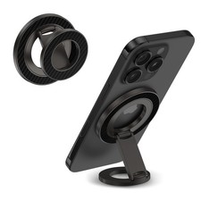 Magnetic Phone Ring Grip Holder for MagSafe Magnet Stand Black