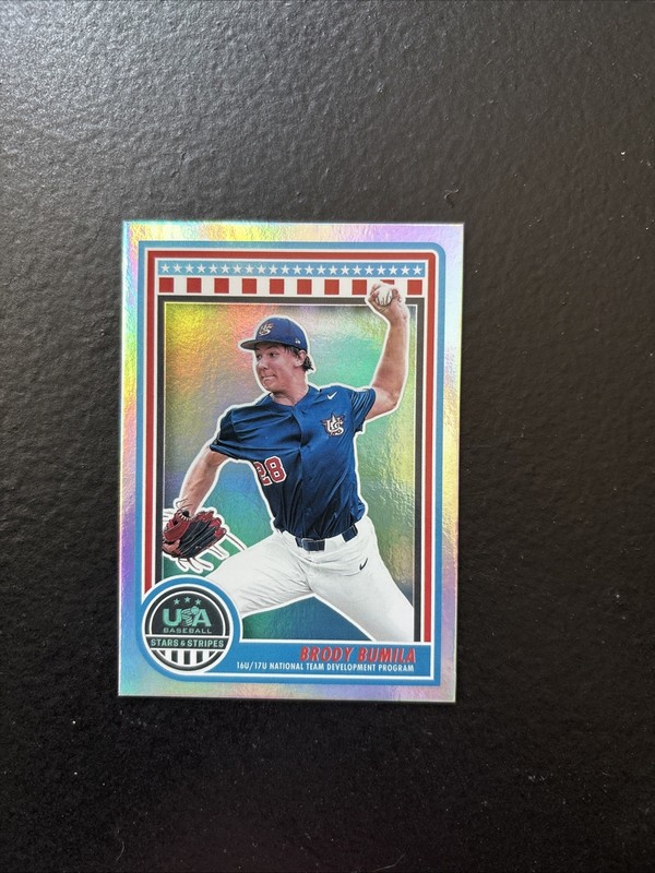 BRODY BUMILA 2025 Panini USA Stars & Stripes Base Holo #182 RC