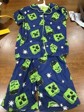 Kids Minecraft Pajama Set XS 4/5 NWT