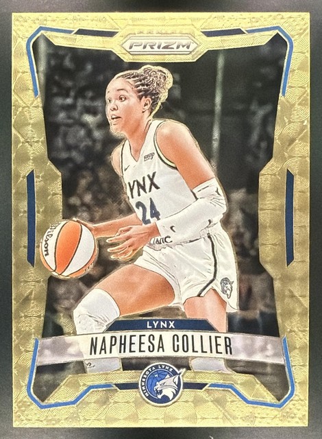 2020 Panini Prizm WNBA Napheesa Collier #41 Gold Vinyl 1/1 Lynx