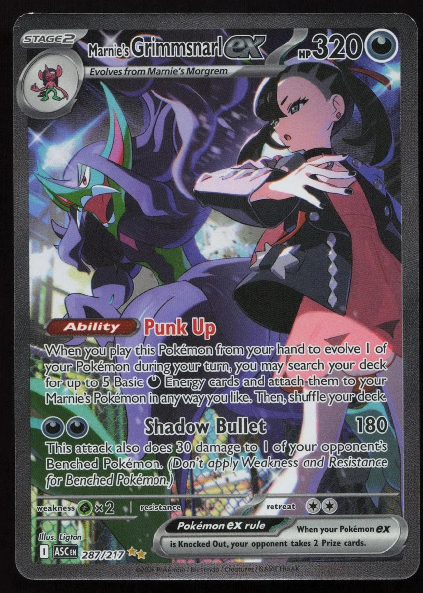 Marnie's Grimmsnarl Ex Pokémon TCG Cards for sale | eBay