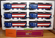 MTH PREMIER NW NORFOLK & WESTERN BICENTENNIAL 4-BAY HOPPER 6-CAR SET 20-97072