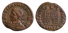 Constantin II César 337-361 AE 19mm 3,1g Porte de camp Antioche