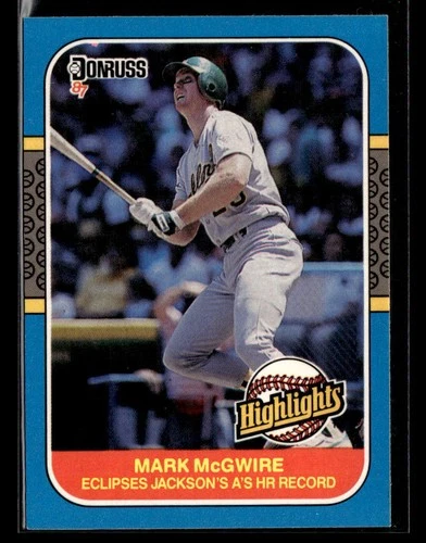 1987 Donruss Highlights Mark McGwire #46
