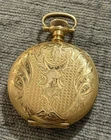 Antique Dueber Solid 14K Gold Waltham Pocket Watch Hunter Case 1.31in 33.48g