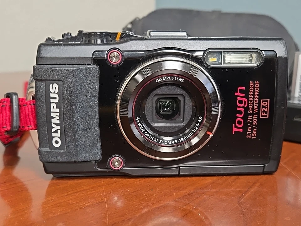 Olympus Stylus Tough TG-4 16MP Waterproof Camera Black *GOOD/TESTED* W SD - Image 3 of 4