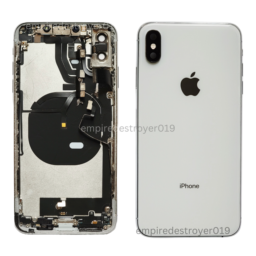 Apple iPhone XS Max Back Housing Replacement Frame Silver