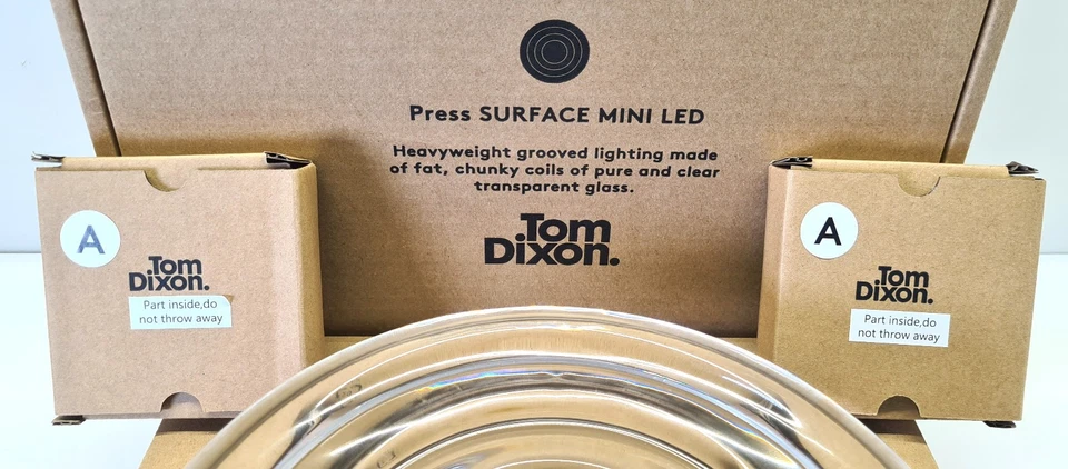 TOM DIXON ~ Press SURFACE Mini LED ~ Wandleuchte Clear 2700K ~ PRS11CLEU-EA NEU - Bild 3 von 4