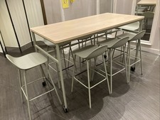 Mobile Meeting Table / High Table / Breakout / Breakfast / Bar & 10 Bar Stools