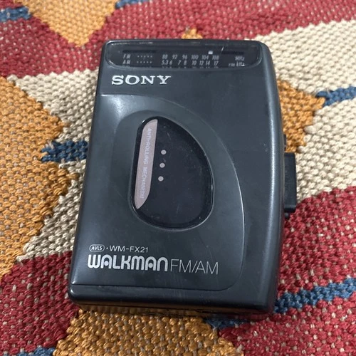 Sony AM/FM Walkman Portable Cassette Player Wm-FX21 For Parts Not Working