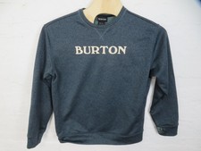Burton Sweatshirt Mens Medium Blue Oak Crew Fleece Pullover Graphic Snowboard