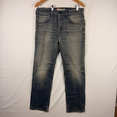 Levi's 504 Jeans Men's 32x32 Regular Straight Stretch Blue Medium Wash Denim