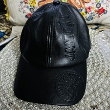 Leather Baseball Sports Caps Army Military British Vintage Cowhide Leather Hats