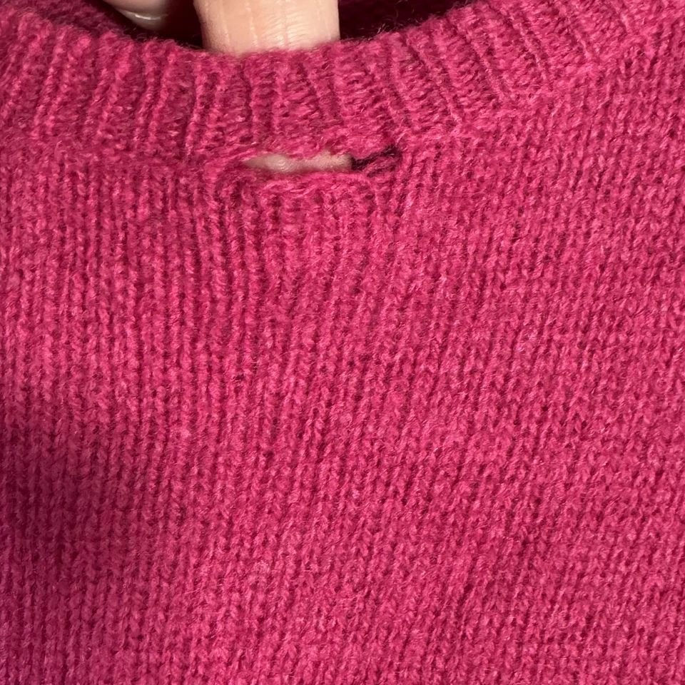 Suéter Ralph Lauren Rugby Mujer Grande Rosa Lana Cuello Redondo RLFC Calavera Pullover Foto 3 de 4