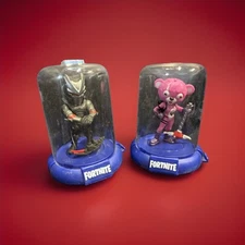 Fortnite Mini Domez Set Of 2 Action Figure DMZ Original Rare Collection In Cases