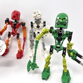LEGO Bionicle Lot Original Toa Mata Set of 8 + Masks (8531-8536)