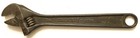 VINTAGE 10 in. ADJUSTABLE CRESCENT WRENCH, MODEL AT110, JAMESTOWN, NY, BLACK FIN — photo 1