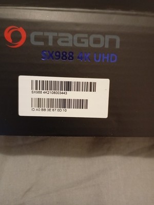 Octagon SX988 4K UHD Linux IP-Receiver 2160p H.265 LAN HDMI USB IP-Mediaplayer