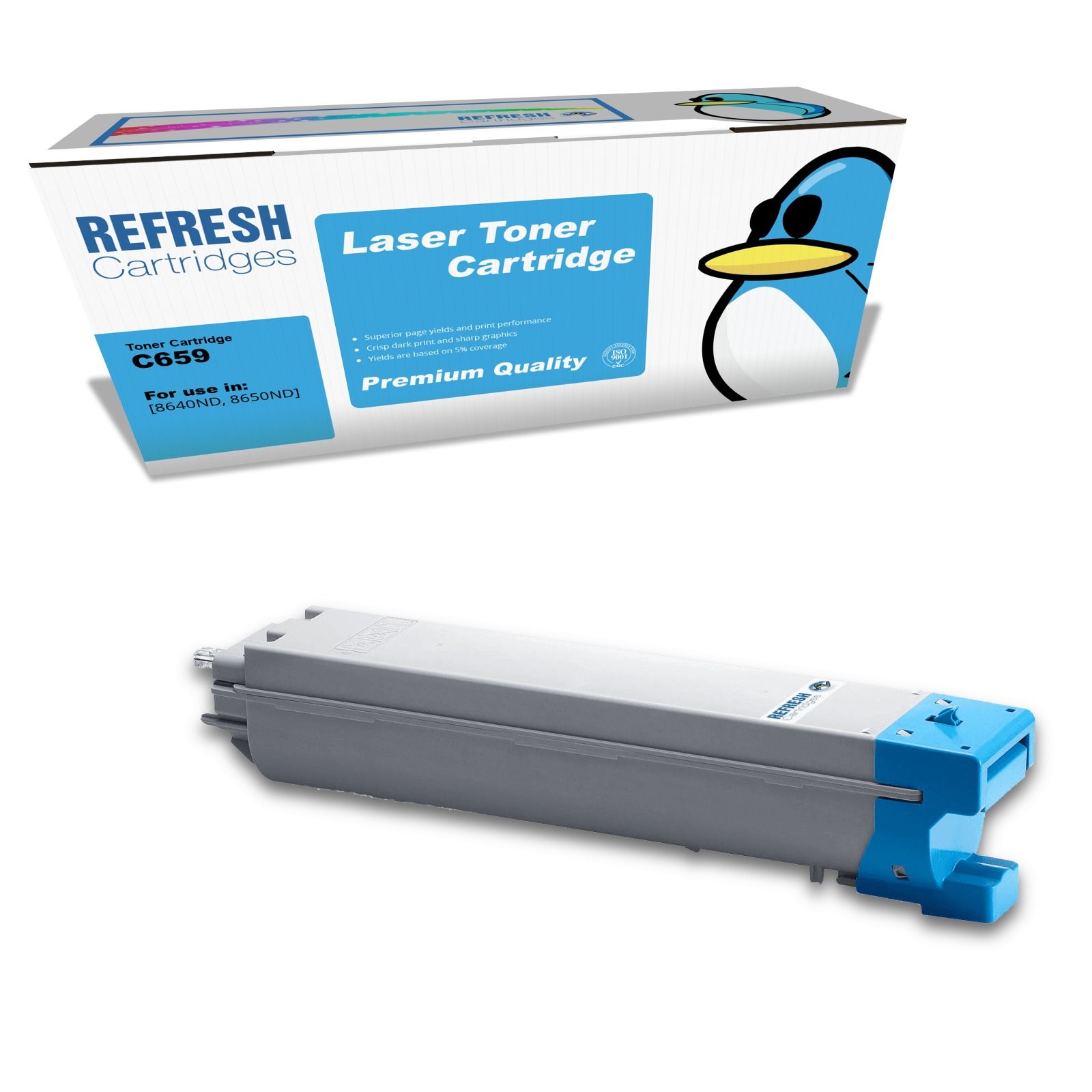 Refresh Cartridges Cyan C659 Toner Compatible With Samsung Printers