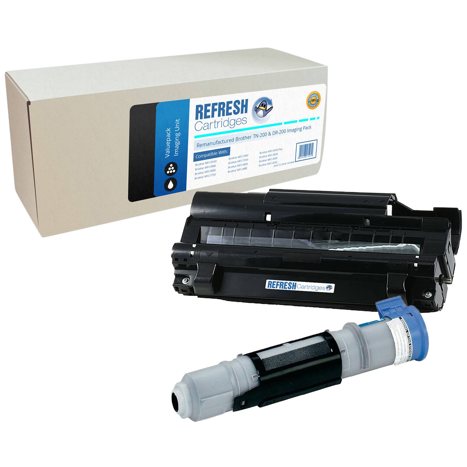 Refresh Cartridges Image Pack TN200/DR200 Toner & Drum For Brother Printers