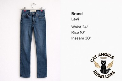 Levi's 512 Perfectly Slimming Boot Cut Jeans Women's 24M Medium Wash Denim