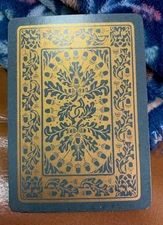 Playing Swap Cards  GENUINE 1 only single  WIDE VINTAGE GOLD DETAIL LITTLE ACORN