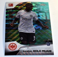 2022-23 Topps Chrome  Bundesliga #38 Randal Kolo Muani RC Aqua Bubble Wave /275