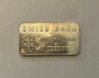 Vintage Swiss Bank Corporation 1 Troy. oz .999 Fine Silver Bar brilliant.