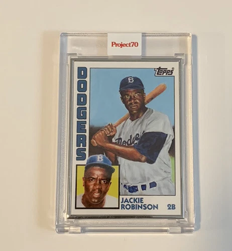 JACKIE ROBINSON Topps Project 70 Jonas Never Dodgers Silver Artist Proof 5/51