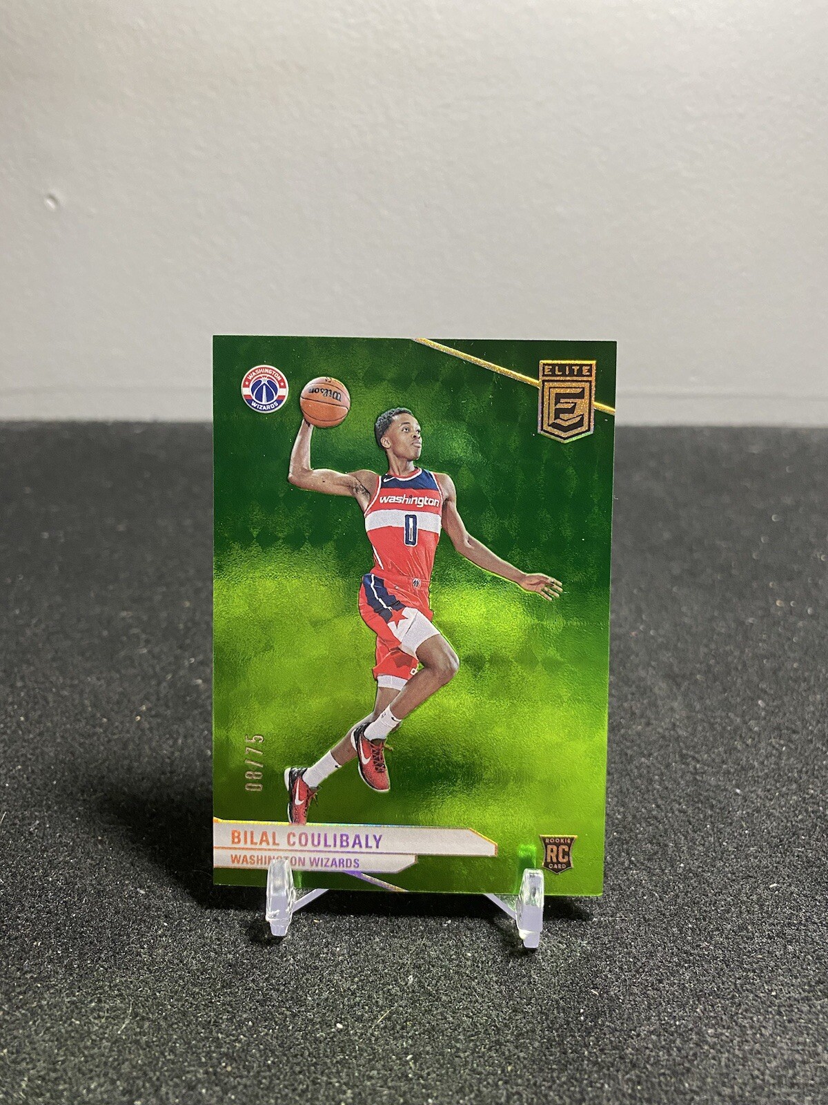 2023-24 Donruss Elite Bilal Coulibaly Neon Green RC #8/75 #217