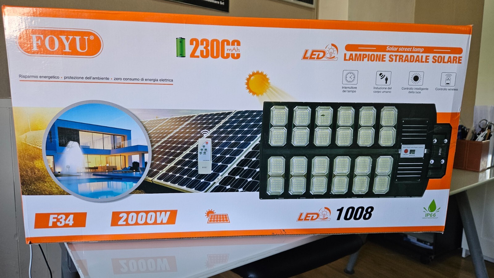 PREZZO BOMBA: Lampione LED 2000W Solare 2025 - Stock Limitato! - 1