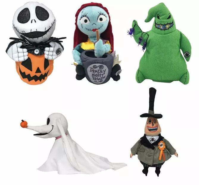 Disney The Nighmare Before Christmas 6 Plush Clip Figures, Jack  Skellington, Sally, Oogie and Zero, Pack of 4