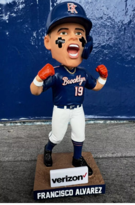 2024 Brooklyn Cyclones Francisco Alvarez Bobblehead SGA New York Mets Free Ship