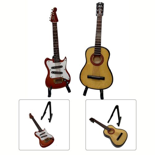 Modello chitarra permanente pratico accessori casa delle bambole modello chitarra nessuno - Foto 1 di 15