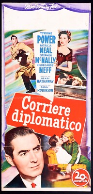 CORRIERE DIPLOMATICO Diplomatic Courier HATHAWAY LOCANDINA ORIGINALE POSTER 1952