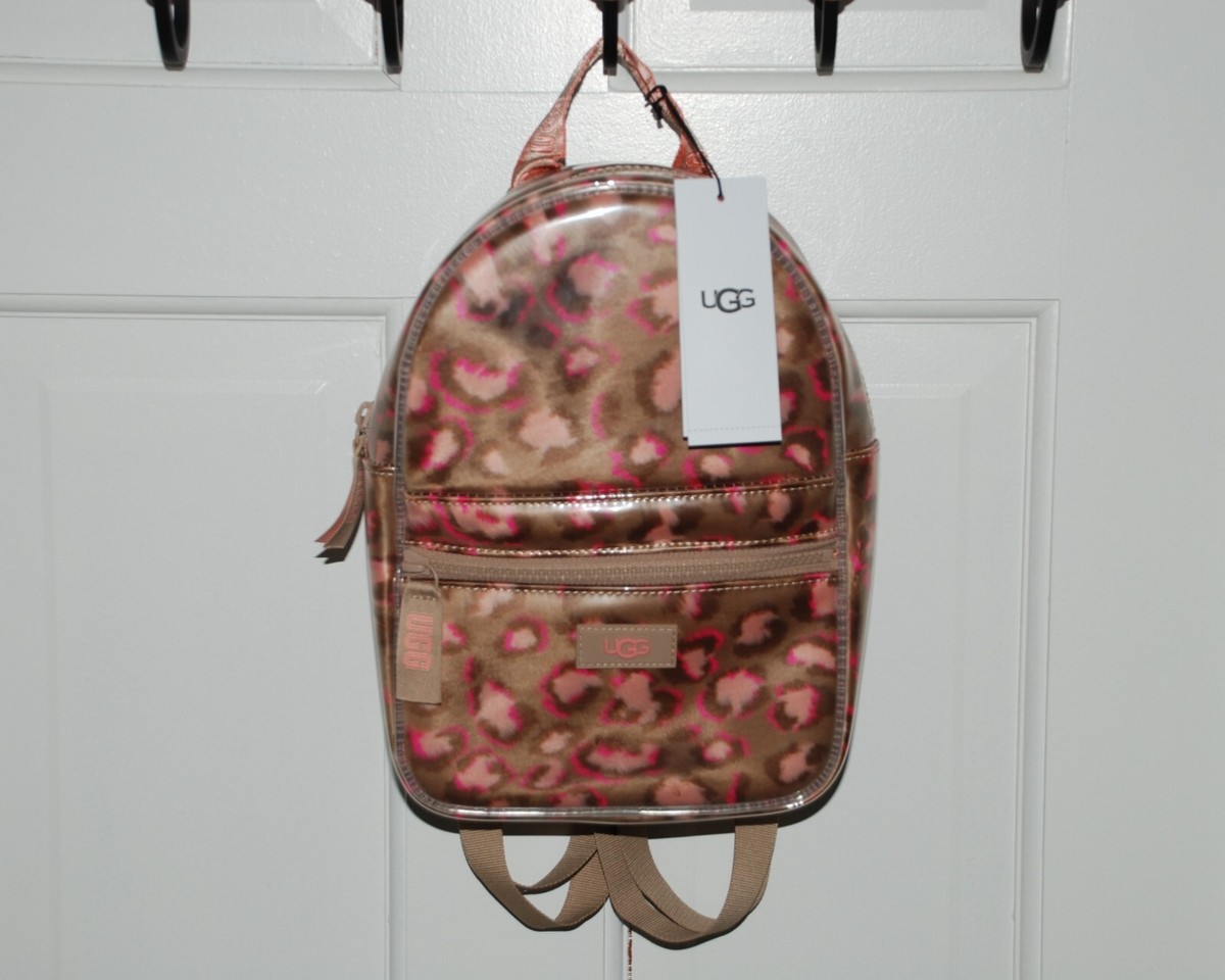 NEW with Tag UGG Dannie II Mini Clear Pink Leopard Faux Fur NEW with Tag UGG Dannie II Mini Clear Pink Leopard Faux Fur