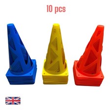 Plastic Football Marker Cones Agility Pitch Training Exercise Sports Windproof