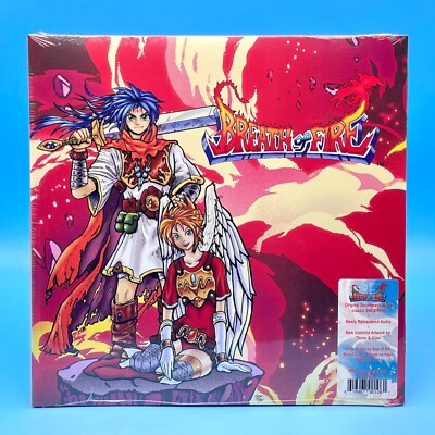 Breath of Fire Original SNES Vinyl Soundtrack 2xLP Colored Blue