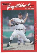 1990 Donruss #384 Greg Hibbard Chicago White Sox Rookie Baseball Card Mint. rookie card picture